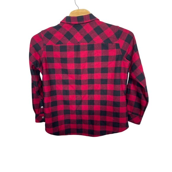 Orvis Snap Up Shirt Jacket Size XL Men's Long‎ Sleeve Buffalo Plaid Red Black - Picture 3 of 6
